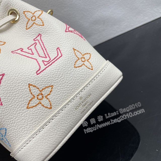 Lv路易威登2023專櫃新款Nano Noé手袋 LV袖珍版本小水桶肩背女包 M23088 ydh5167